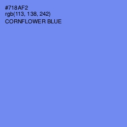 #718AF2 - Cornflower Blue Color Image